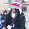 MLK Ski Weekend Official logo apparel winter baller pom hat texting and eating while looking cool