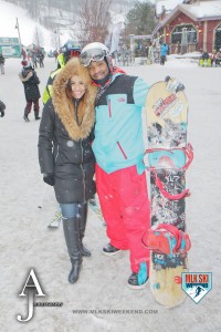 MLK Ski Weekend 2016 Snowboarder with lady