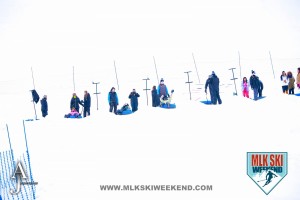 MLK Ski Weekend 2016 participants at the snow tubing event